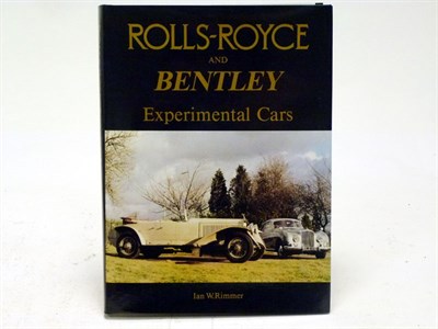 Lot 246 - Rolls-Royce and Bentley Experimental Cars by Ian W. Rimmer
