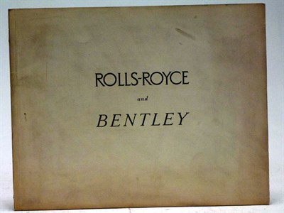 Lot 256 - Rolls-Royce Silver Cloud - Bentley 'S' Series Sales Brochure.