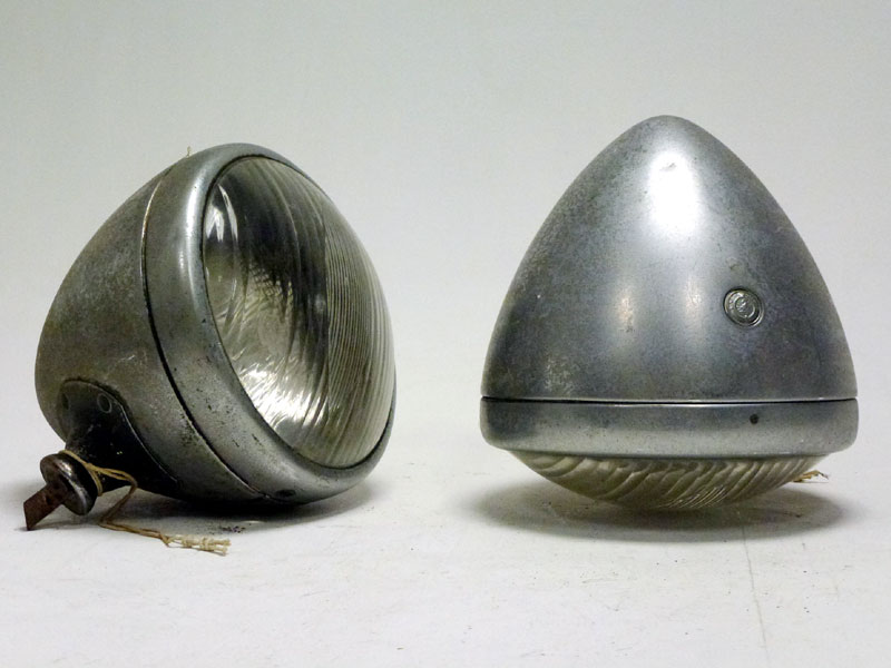 Lot 89 - A Pair of Lucas 'Torpedo' Headlamps