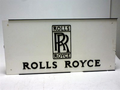 Lot 258 - A Rolls-Royce Showroom Sign