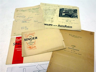 Lot 281 - Singer Paperwork