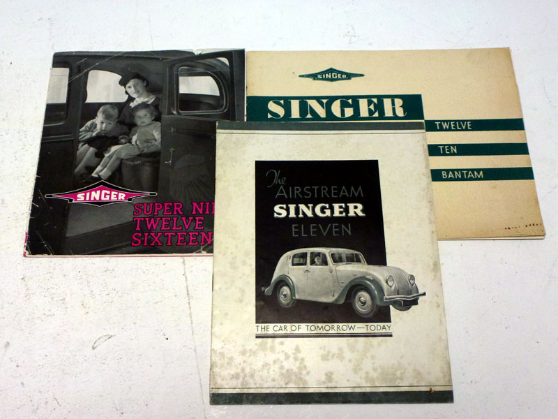 Lot 287 Three Singer Sales Brochures