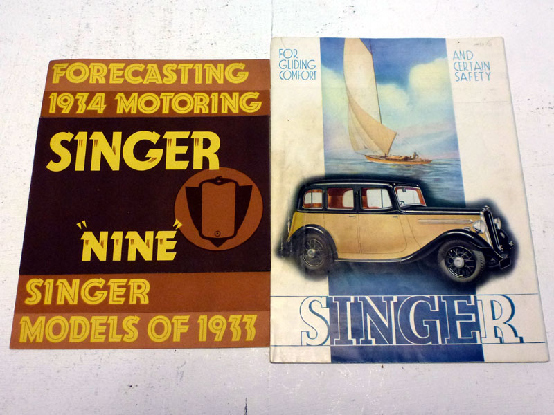 Lot 289 Two Singer Sales Brochures