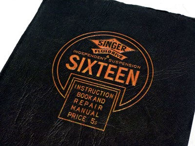 Lot 294 - Singer Sixteen Instruction Manual