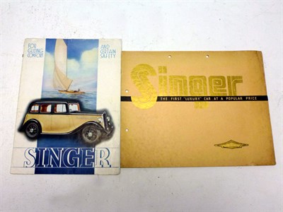 Lot 295 - Two Singer Sales Brochures