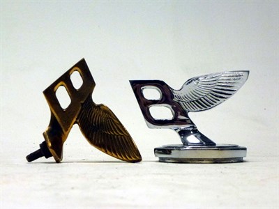 Lot 327 - Two Reproduction Bentley Winged 'B' Mascots