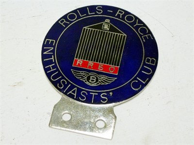 Lot 331 - A Rolls-Royce Enthusiast's Club Enamel Car Badge