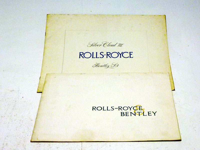 Lot 343 - Two Rolls-Royce/ Bentley Sales Brochures