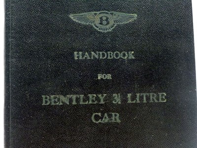Lot 346 - Bentley 3.5 Litre Instruction Book