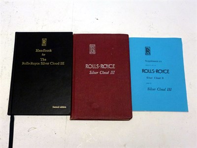 Lot 347 - Rolls-Royce Silver Cloud III Paperwork