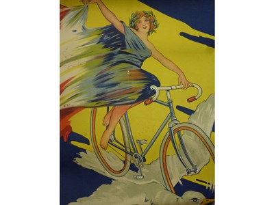 Lot 253 - An Original Advertising Poster for Alcyon Cycles