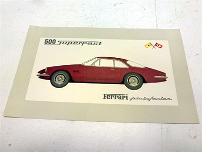 Lot 265 - Ferrari 500 Superfast Sales Flyer