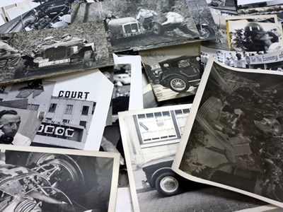 Lot 268 - Black/White Motor Racing Photographs