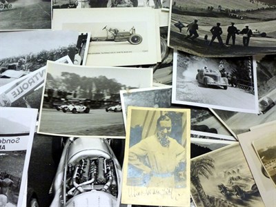 Lot 269 - Black/White Motor Racing Photographs