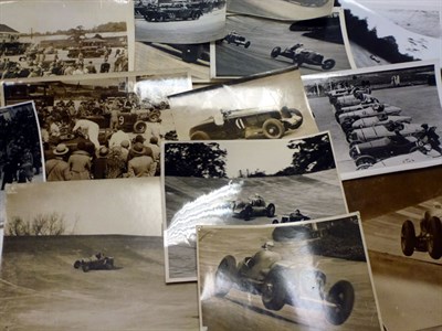 Lot 273 - Black/White Motor Racing Photographs