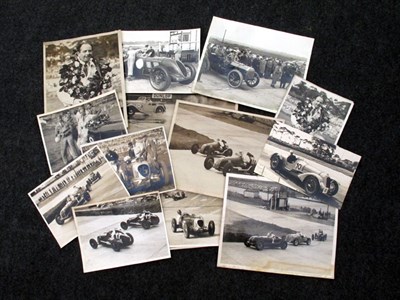 Lot 274 - Black/White Motor Racing Photographs