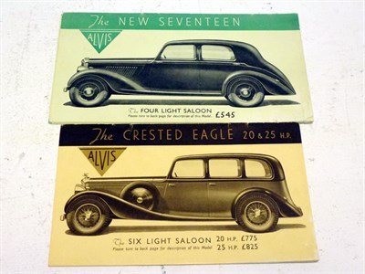 Lot 276 - Two Alvis Sales Brochures