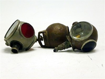 Lot 116 - Three 'Diver's Helmet' Rear Lamps