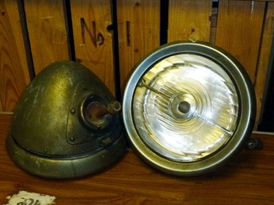 Lot 161 - A Pair of Lucas 'Bi-Flex' Headlamps