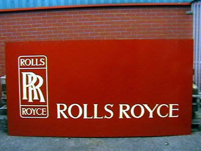 Lot 391 - Rolls-Royce Showroom Sign