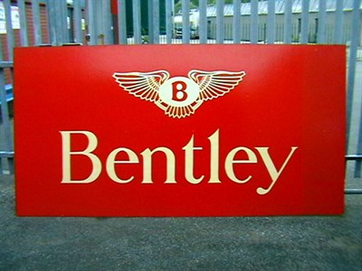 Lot 392 - Bentley Showroom Sign