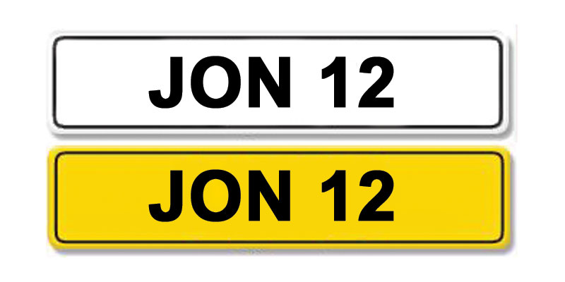 Lot 3 - Registration Number JON 12