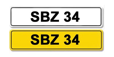 Lot 4 - Registration Number SBZ 34