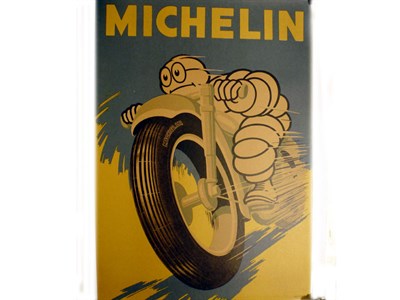 Lot 42 - A Rare Michelin Motorcycle Tyres Advertising Poster