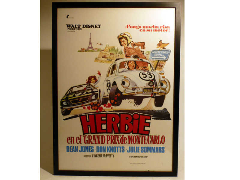Lot 65 - A Large Format Original Film Poster for 'Herbie Goes to Monte Carlo'
