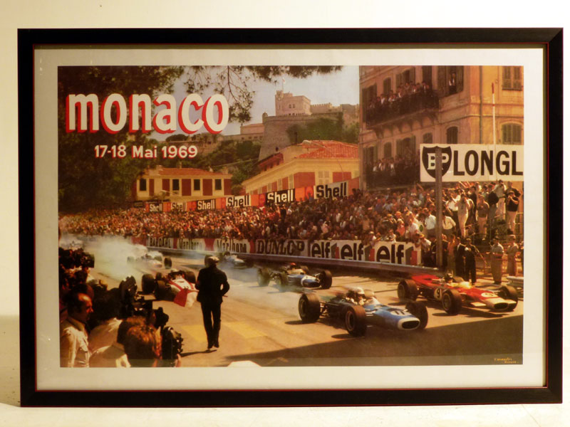 Lot 95 - Rare 1969 Monaco GP Poster
