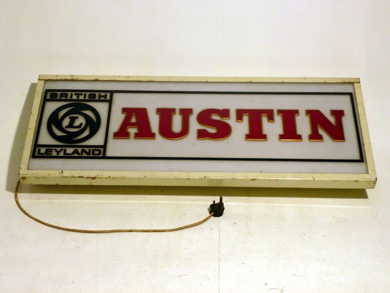 Lot 8 - A 1960s Austin Illuminated Showroom Lightbox