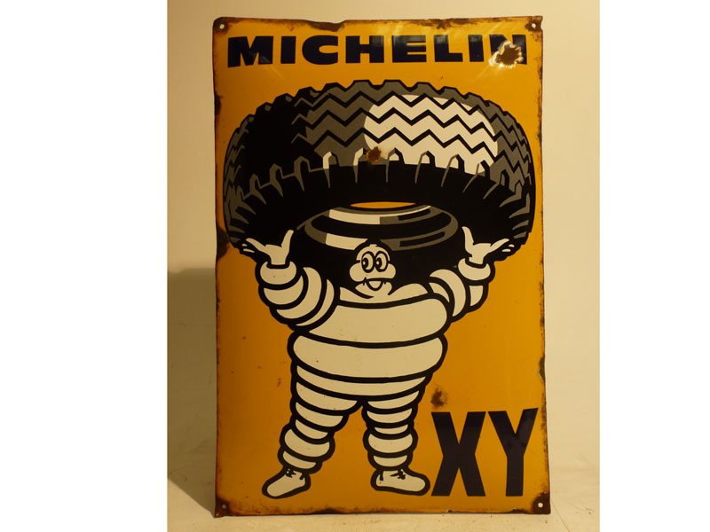 Lot 54 - Michelin Tyres 'XY' Continental Enamel Sign