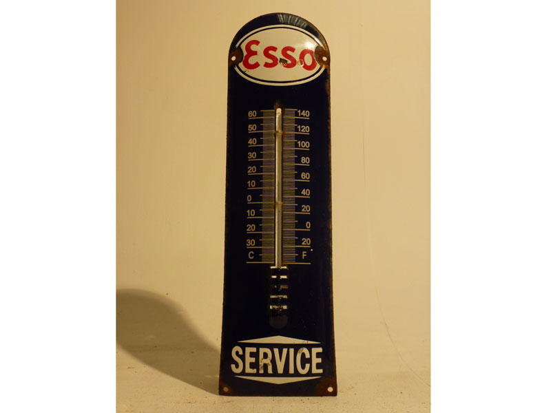 Lot 55 - Esso Petrol Garage Enamel Thermometer