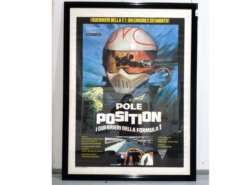 Lot 51 - Framed/Glazed Large 'Pole Position' Movie Poster