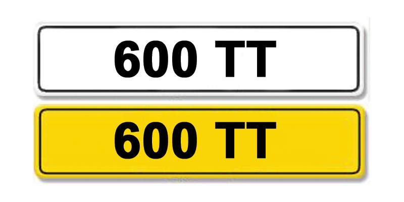 Lot 10 - Registration Number 600 TT