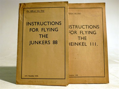 Lot 113 - British Instructions for Flying the Junkers 88 and Heinkel III Aircraft