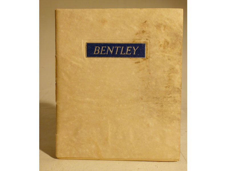 Lot 114 - A Sales Brochure for the Bentley 4 1/4 Litre
