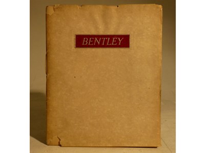 Lot 115 - A Sales Brochure for the Bentley 4 ¼ Litre