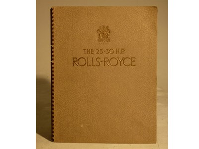Lot 120 - Rolls-Royce 25-30HP Sales Brochure