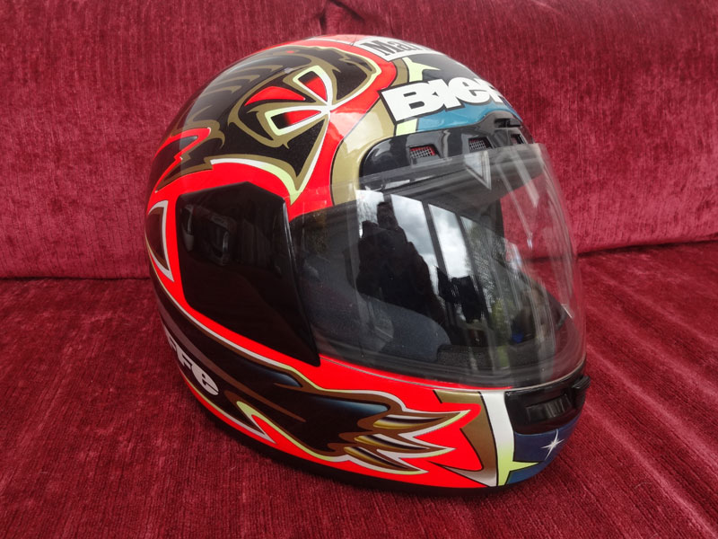 Lot 11 - Max Biaggi 1997 Signed Replica Helmet