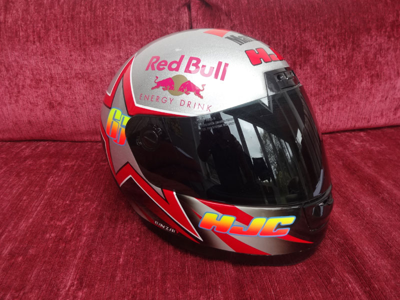 Lot 17 - Alex Hoffman Signed Race Helmet