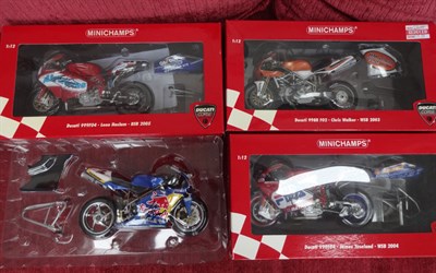 Lot 8 - Minichamp Ducati Racing Motorcycle Models