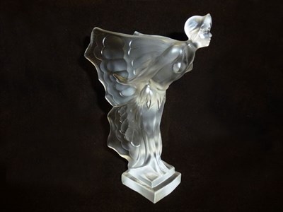 Lot 267 - A 'Butterfly Lady' Frosted Glass Motorcar Mascot *