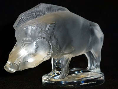 Lot 270 - Rare 'Sanglier' Wild Boar Accessory Mascot by R. Lalique *