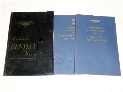 Lot 282 - Bentley 'S' Type Handbook