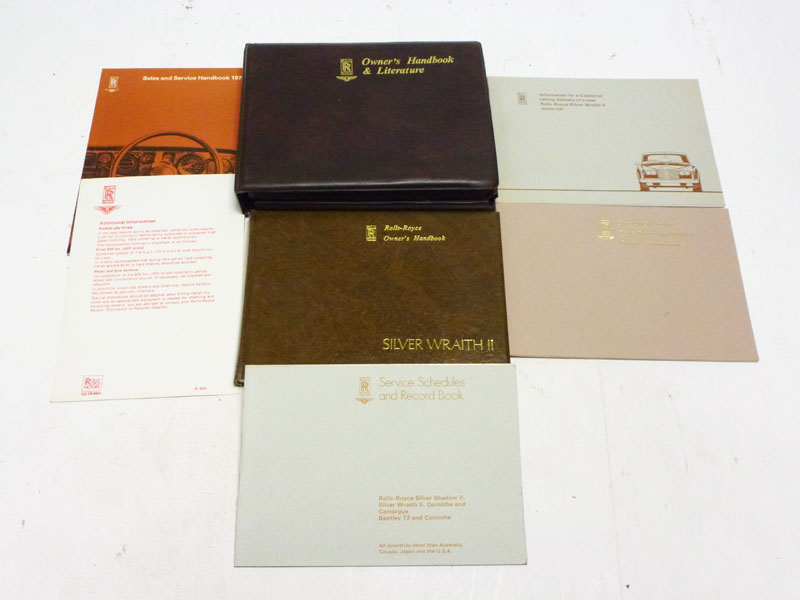 Lot 292 - Rolls-Royce Silver Wraith II Document Wallet