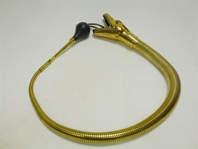 Lot 343 - A Rare Brass Boa Constrictor Horn