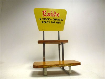 Lot 348 - A c1950s Exide Battery Display Stand