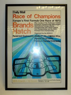 Lot 352 - 1973 Brands Hatch Poster