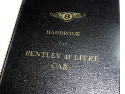 Lot 385 - Bentley 4.25 Litre Handbook